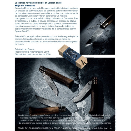 Opinel Inox. Nº 8 Ed. Limitada Damas Ziricote 003211