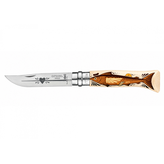 Opinel Inox. Nº 8 Ed. Limitada Jeremy Fish 003354