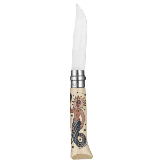 Opinel Nº8 Edición Limitada  Cosmos Dalkhafine el encuentro entre la constelación del Tigre y la de la Sirena.