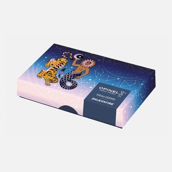 Opinel Nº8 Edición Limitada  Cosmos Dalkhafine el encuentro entre la constelación del Tigre y la de la Sirena.
