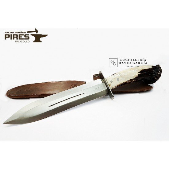 Pires Cuchillo de Remate Asta Ciervo con Roseta Pires Cuchillo de Remate Asta Ciervo con Roseta