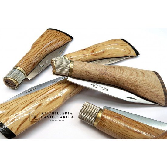 Pires Modelo Escopeta Madera de Encina Acero Inoxidable Pires Modelo Escopeta Madera de Encina Acero Inoxidable