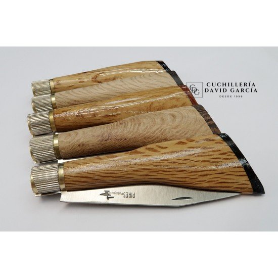 Pires Modelo Escopeta Madera de Encina Acero Inoxidable Pires Modelo Escopeta Madera de Encina Acero Inoxidable