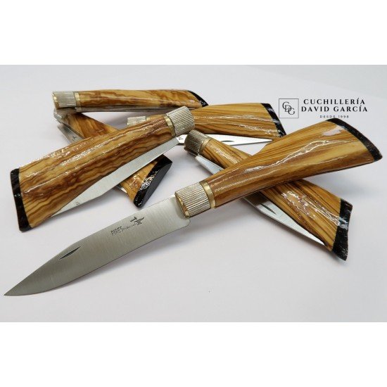 Pires Modelo Escopeta Madera de Olivo Acero Inoxidable Pires Modelo Escopeta Madera de Olivo Acero Inoxidable