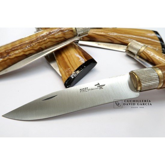 Pires Modelo Escopeta Madera de Olivo Acero Inoxidable Pires Modelo Escopeta Madera de Olivo Acero Inoxidable