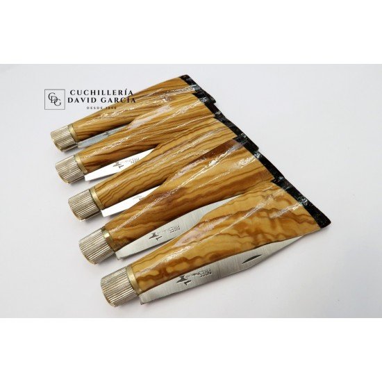 Pires Modelo Escopeta Madera de Olivo Acero Inoxidable Pires Modelo Escopeta Madera de Olivo Acero Inoxidable