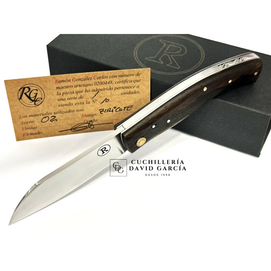 Navaja RGC Canalla Forjada/Carbono O2 Madera de Ziricote
