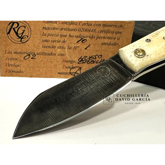 Navaja RGC Canalla Forjada/Carbono O2 Hueso Estabilizado