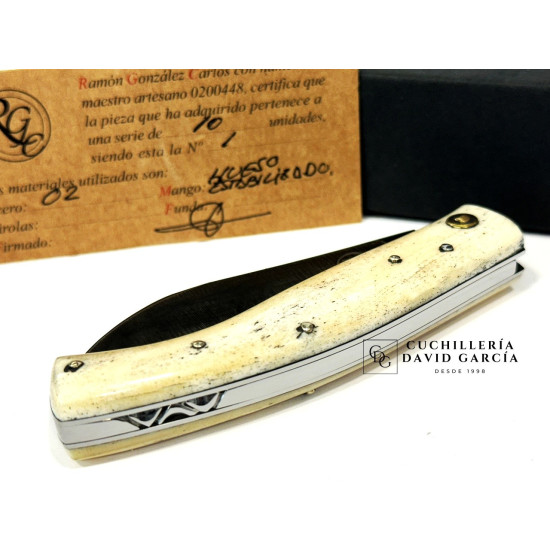 Navaja RGC Canalla Forjada/Carbono O2 Hueso Estabilizado