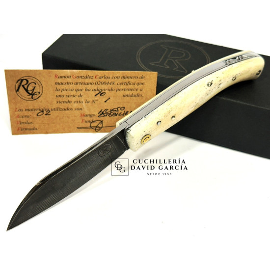 Navaja RGC Canalla Forjada/Carbono O2 Hueso Estabilizado