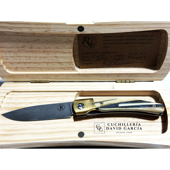 RGC  Artesana Mamut   / Virola Latón Acero Damasco VG10
