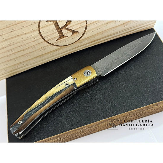 RGC  Artesana Mamut   / Virola Latón Acero Damasco VG10