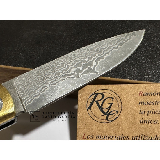 RGC  Artesana Mamut   / Virola Latón Acero Damasco VG10