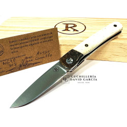 RGC  Martina Hueso Camello -  Virola acero Picado -  Hoja Acero N690