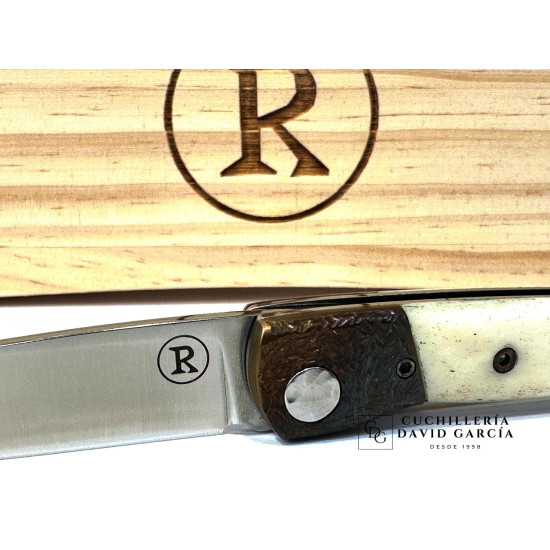 RGC  Martina Hueso Camello -  Virola acero Picado -  Hoja Acero N690