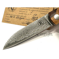 RGC  Artesana Candela / Acero Damasco VG10 - Raiz de Chopo