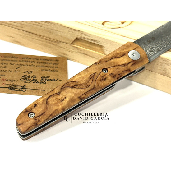 RGC  Artesana Candela / Acero Damasco VG10 - Raiz de Chopo