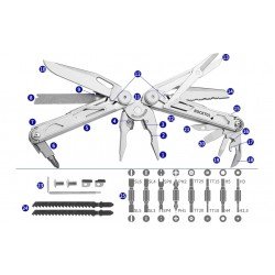 Alicates multiherramienta ROCKTOL SK05VG, juego de herramientas multiusos 29 en 1 
