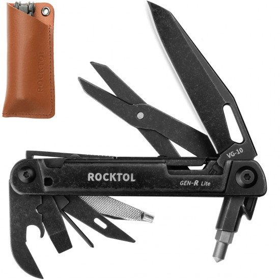 Navaja Multiusos Rocktol 15 en 1 Acabado Negro 75096 Navaja Multiusos Rocktol 15 en 1 Acabado Negro 75096