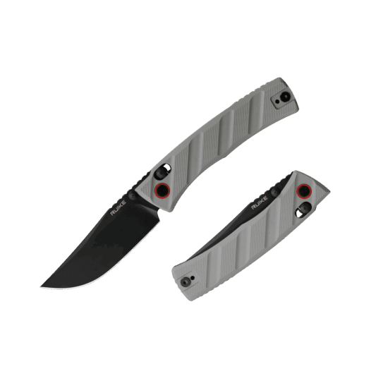 Ruike P856-K  G10 Gris Texturizado - Acero 14C28N 