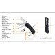Ruike Trekker LD41-B Navaja Multiusos G10 22 usos Ruike Trekker LD41-B Navaja Multiusos G10 22 usos
