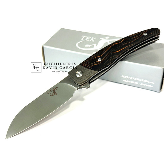 Navaja Salamandra One Korante 335522 Acero D2  Mango G10 