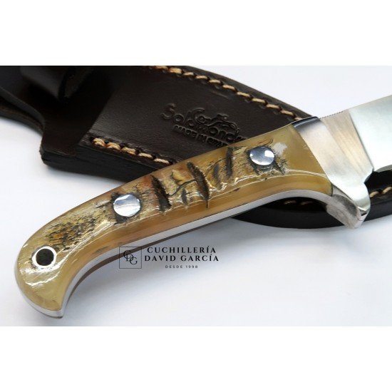 Cuchillo Salamandra Asta Carnero Acero Böhler N695 Cuchillo Salamandra Asta Carnero Acero Böhler N695