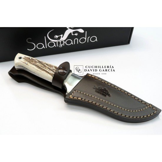 Cuchillo Salamandra Nestor Asta de Ciervo Acero N695 407063 Cuchillo Salamandra Nestor Asta de Ciervo Acero N695 407063