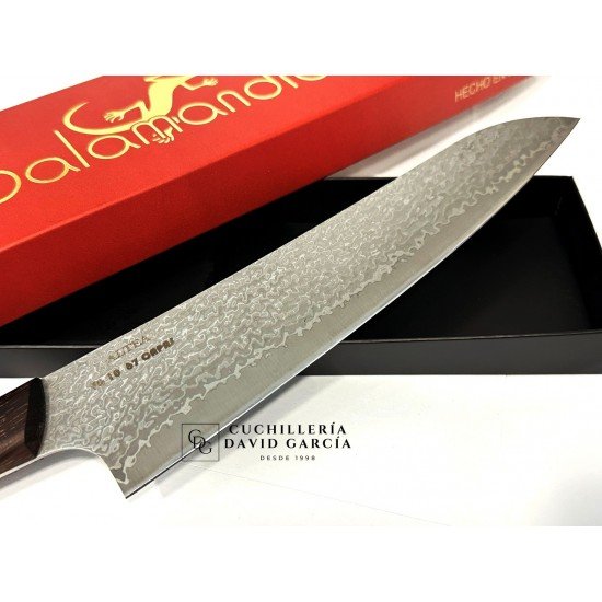 Cuchillo Salamandra Cocina Altea VG-1O 67 Capas Madera Palosanto del Rio Cuchillo Salamandra Cocina Altea VG-1O 67 Capas Madera Palosanto del Rio