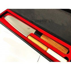 Cuchillo Salamandra Inari Santoku Acero Tamahagane