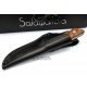 Cuchillo Salamandra tipo Loveless Madera de Tuya Acero N695