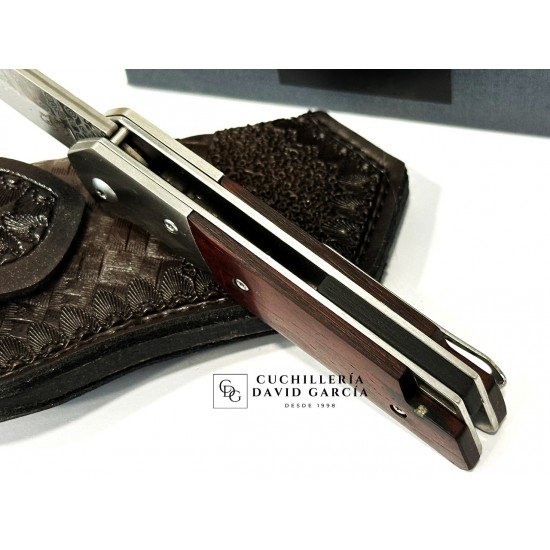 Salamandra Tek Acero Damasco Madera Cocobolo con funda 836525 Salamandra Tek Acero Damasco Madera Cocobolo con funda 836525