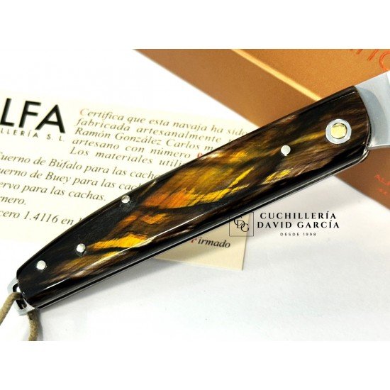 Salamandra  Asta de Búfalo Dorado 100802