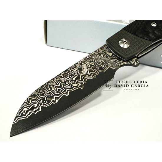 Navaja Salamandra One Korante 333525 Acero Damasco VG-10 67 Capas y Fibra de Carbono