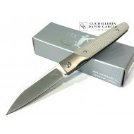 Navaja Salamandra One Valeria  Titanio y G10 Gris