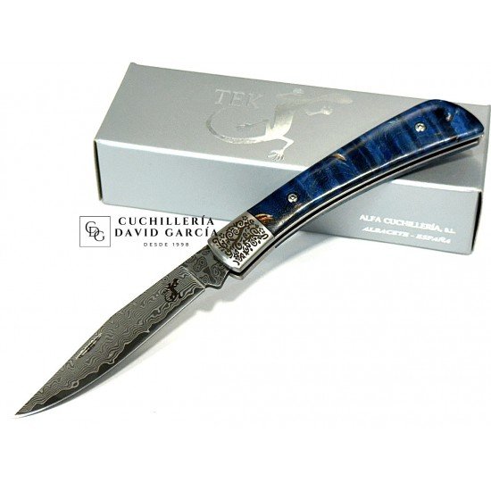 Salamandra Tek Acero Damasco VG-10 Madera Abedul 840525 Salamandra Tek Acero Damasco VG-10 Madera Abedul 840525