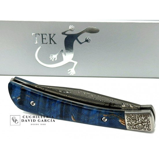Salamandra Tek Acero Damasco VG-10 Madera Abedul 840525 Salamandra Tek Acero Damasco VG-10 Madera Abedul 840525