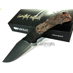 Viper Turn – Edición limitada Acero Böhler M390, fibra de carbono de cobre Dark Matter V5986DFC