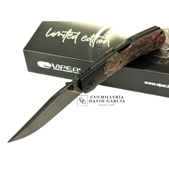 Viper Turn – Edición limitada Acero Böhler M390, fibra de carbono de cobre Dark Matter V5986DFC