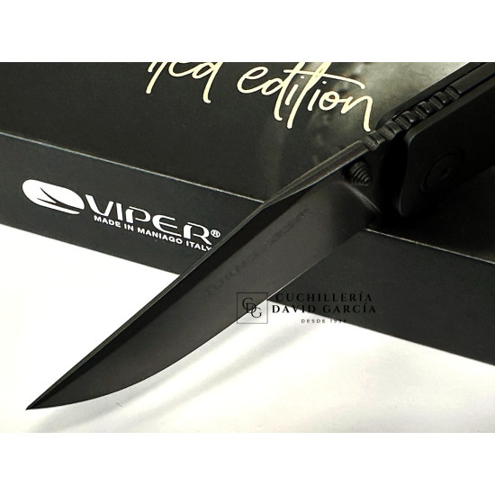 Viper Turn – Edición limitada Acero Böhler M390, fibra de carbono de cobre Dark Matter V5986DFC