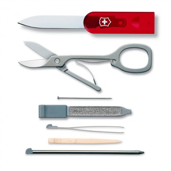 Victorinox Swisscard Classic 10 Usus Rojo Traslucido 07100.T