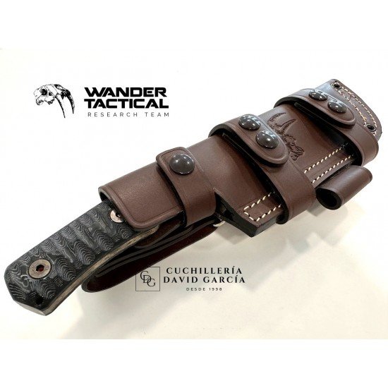 Wander Tactital Uro Saw Marble Micarta Negra Wander Tactital Uro Saw Marble Micarta Negra