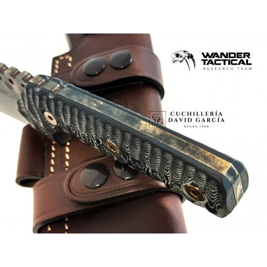 Wander Tactital Uro Saw Marble Micarta Negra Wander Tactital Uro Saw Marble Micarta Negra