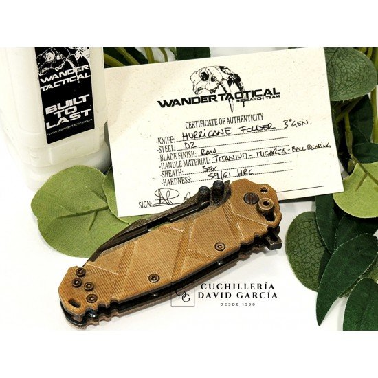Wander Táctical Hurricane Folder 3º GEN Micarta Wander Táctical Hurricane Folder 3º GEN Micarta