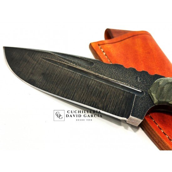 Wander Tactical Mountain Lion Raw Finish Micarta Verde Wander Tactical Mountain Lion Raw Finish Micarta Verde