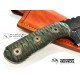 Wander Tactical Mountain Lion Raw Finish  Micarta Verde