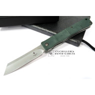 Yuki Higonokami  Acero D2 Mango G10 Verde 