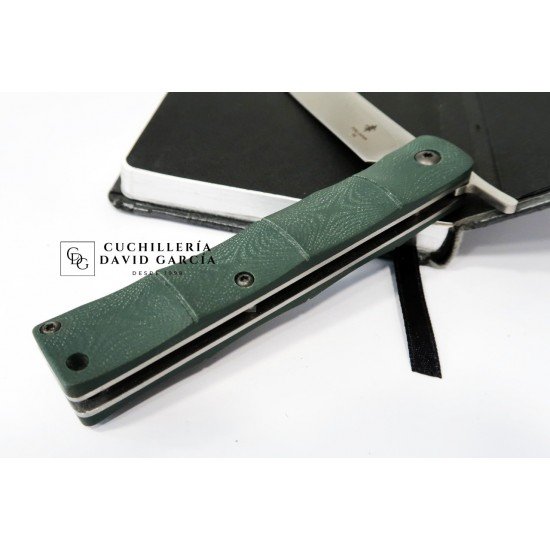 Yuki Higonokami  Acero D2 Mango G10 Verde 