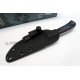 Cuchillo Muela Terrier-9M/K Micarta Negra /Azul funda kydex