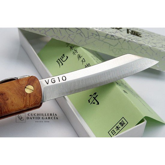 Mitsuo Nagao Higonokami VG10 Mango de Madera de Membrillo Mitsuo Nagao Higonokami VG10 Mango de Madera de Membrillo
